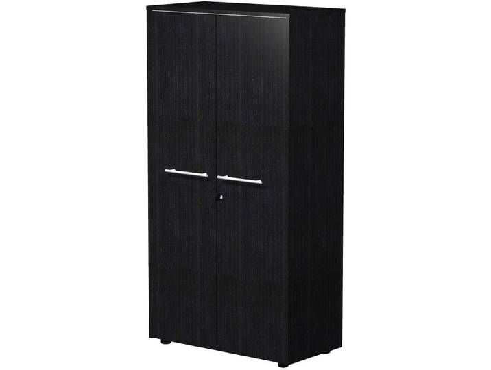 Meuble haut Flore - L.83 x H.158 cm - 2 portes - Frêne noir