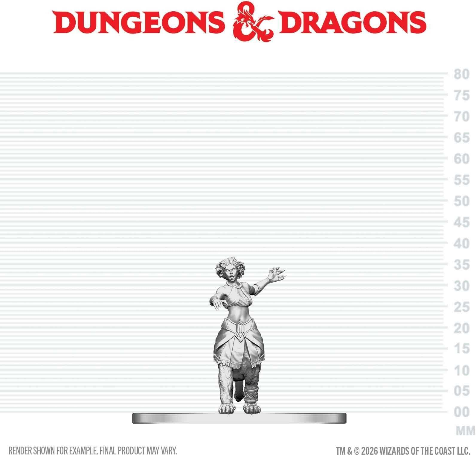 Wiz Kids LLC D;D Nolzur's Marvelous Unpainted Miniatures: Lamia (W29) - Official Dungeons & Dragons Lamia Miniature for Tabletop Roleplaying and Miniature Painting