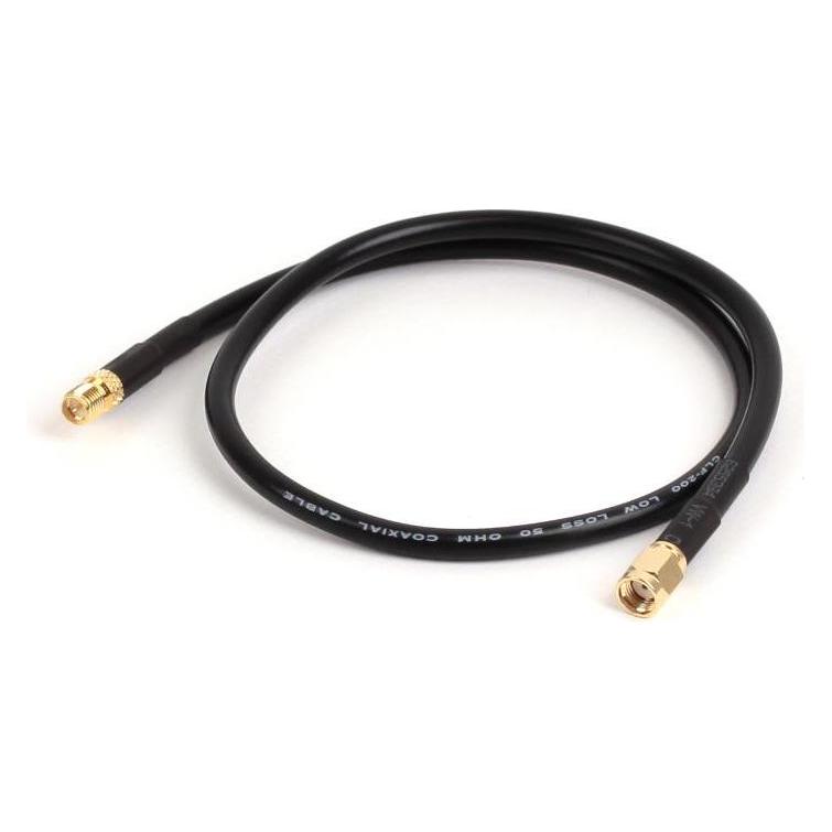 Varia HDF200, RP-SMA-Stecker zu RP-SMA-Buchse, 0.5 m (Antennenkabel) (RP-SMA MALE+CLF200+RP-SMA)