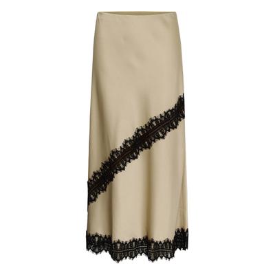 Midirock CULTURE "Damen Rock CUlai", Damen, Gr. XXL, beige (dune), Obermaterial: 100% Polyester PES., Röcke