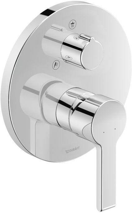 Duravit B.2 Wannenarmatur B24210012010 chrom, Unterputzarmatur, mit Umstellung