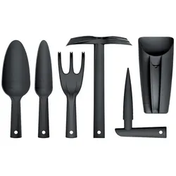 6-teiliges Handwerkzeugset Prosperplast Respana Gardening in Anthrazit