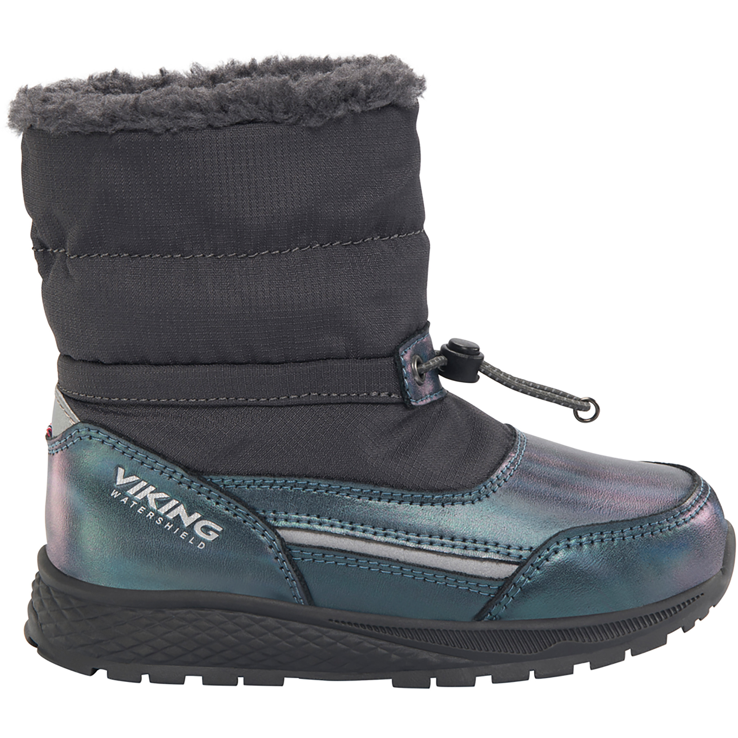 Viking Equip Shine Warm WP Pull On Kinder Winterschuhe & Winterstiefel grau Größe 24 Lifestyle Wasserdicht