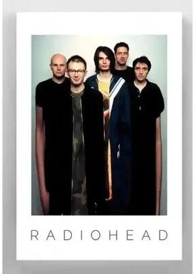 Inspired Finds Radiohead The Bends Retro Album Canvas Poster For Music Room & Home Wall Decor elongated Minimalism 8.27x11.81in No Frame