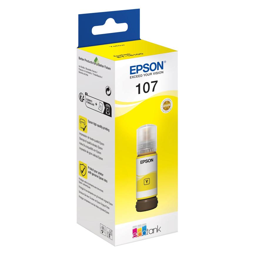 Epson Ink/108 EcoTank Yellow ink bottle (Y) (C13T09C44A)