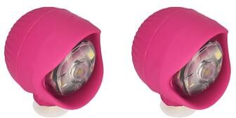 Inspire Daily Merch LED Shoe Lights Charms With Lighting Modes For Night Walks, Rides & Dog Walks rose Red