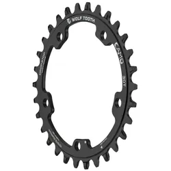 Wolf Tooth CAMO Round Kettenblatt, 30 Z., Drop-Stop B, black