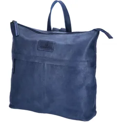 The Skandinavian Brand Damen Leder Rucksack - Blue