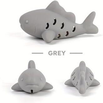 Happy Pet Pantry Interactive Bite Resistant Pet Toy With Food Hiding & Teeth Grinding gray