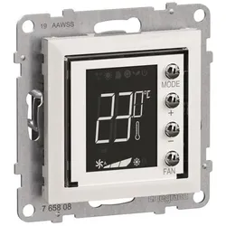 Legrand Seano MyHome Thermostat m 765608 Display m.Abdeckung in der Farbe, Thermostat, Weiss