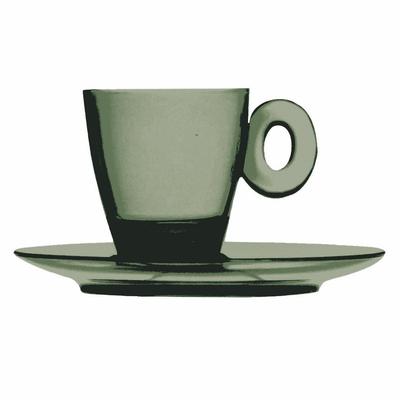 Mepra POLY ESPRESSOTASSE SPA & WELLNESS, 6er Set Onyx