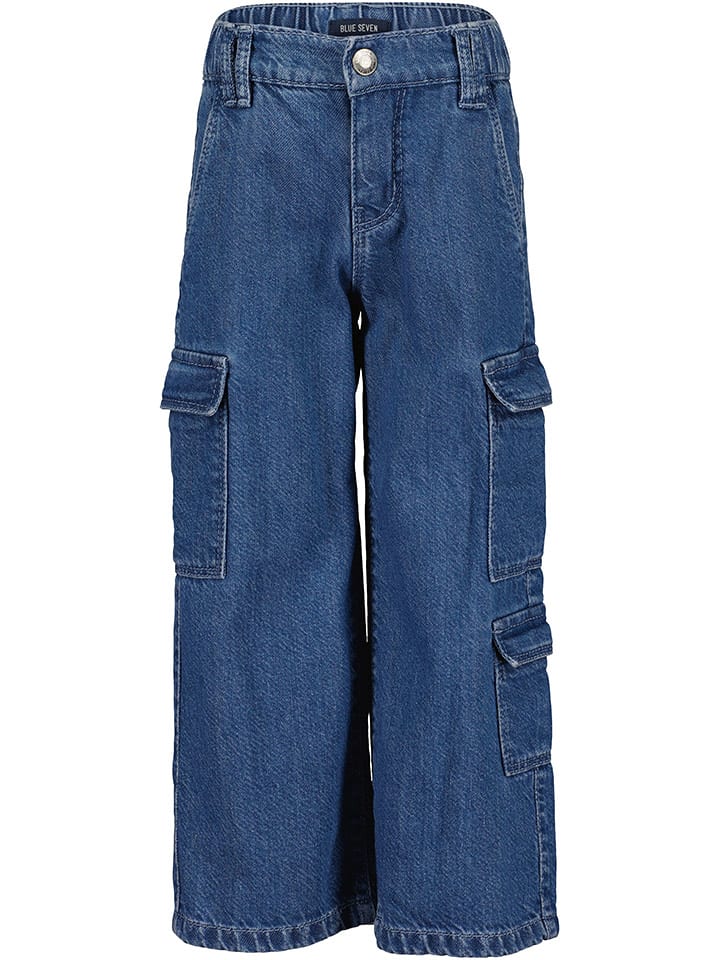 Blue Seven Cargo-Jeans - Loose Fit - in Blau - 98