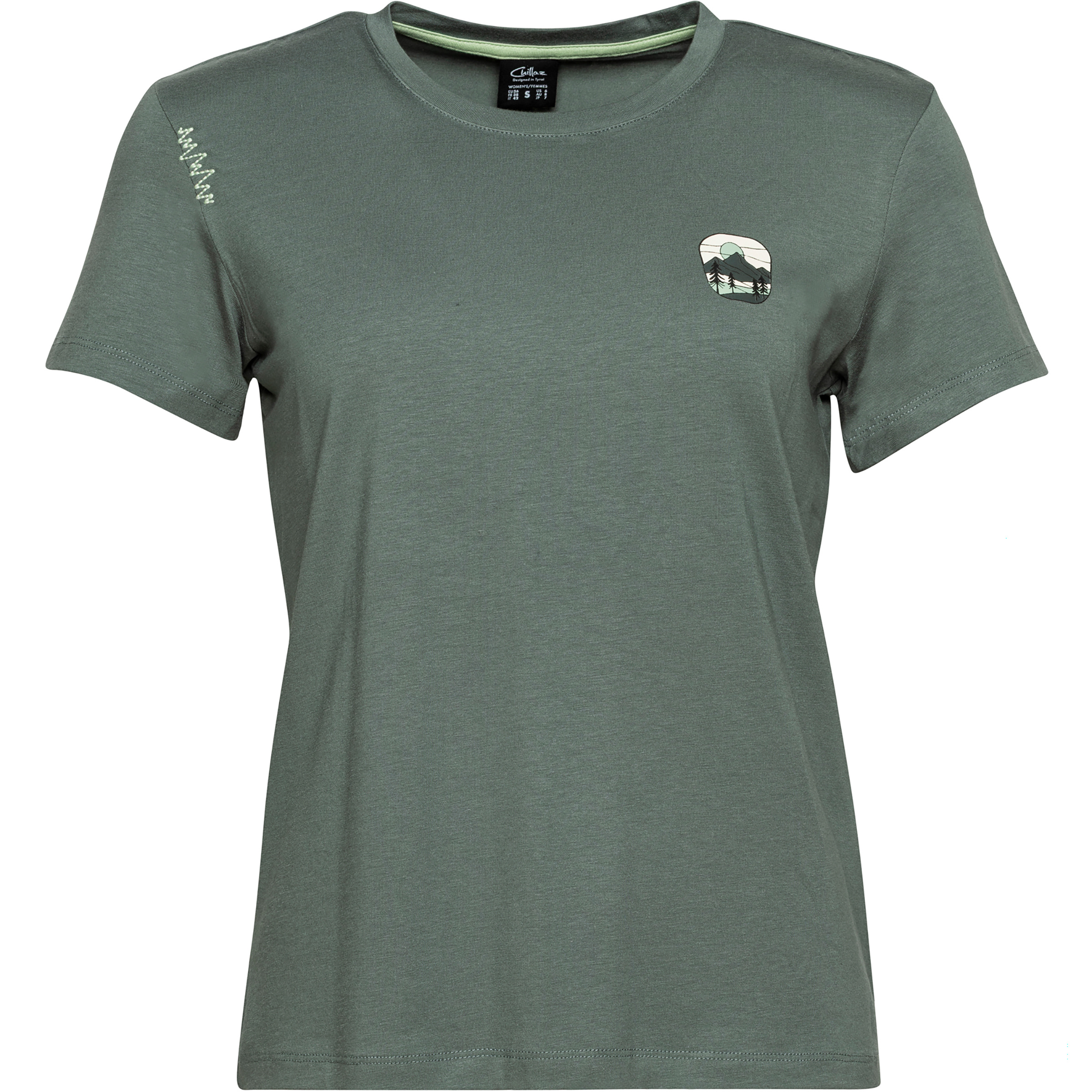 Chillaz Iseo Sunset Damen T-Shirts grau Größe M Alpinklettern | Sportklettern | Bouldern Hautfreundlich