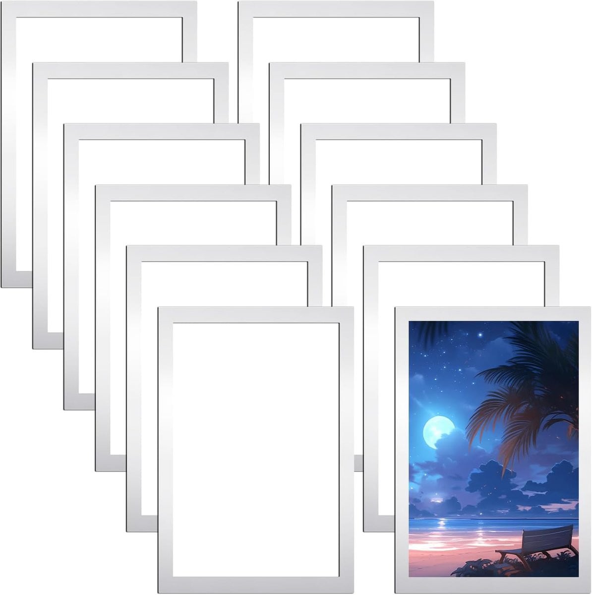 Zelfklevende magnetische fotolijsten A4 opklapbaar magneetframe