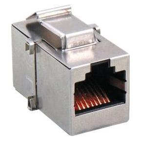 EFB Elektronik Keystone Einbauadapter RJ45 STP, Cat.5e, Edelstahlgehäuse (37508.1V2)