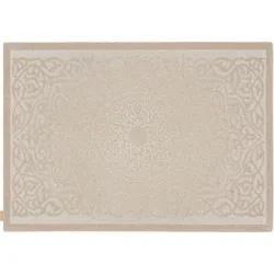 TEPGO Wollteppich Nain dunkelbeige 80x160 cm