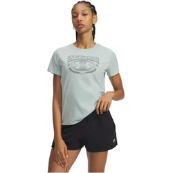 UNDER ARMOUR Varsity T-Shirt Damen 477 - enamel blue/clay green XL