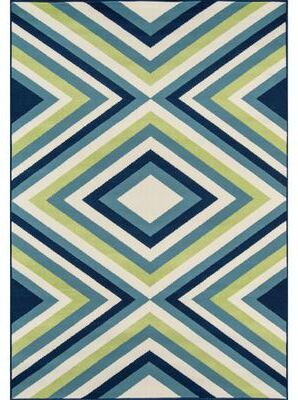 Momeni Baja Zig-Zag Easy Care Indoor Outdoor Area Rug.
