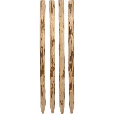 Zaunpfosten DOBAR "Holzpfosten für Staketenzaun, ØxH: 9x120 cm", braun (natur), H:120cm Ø:9cm, Massivholz, Zaunpfosten, aus robustem, ungeschältem Haselnussholz
