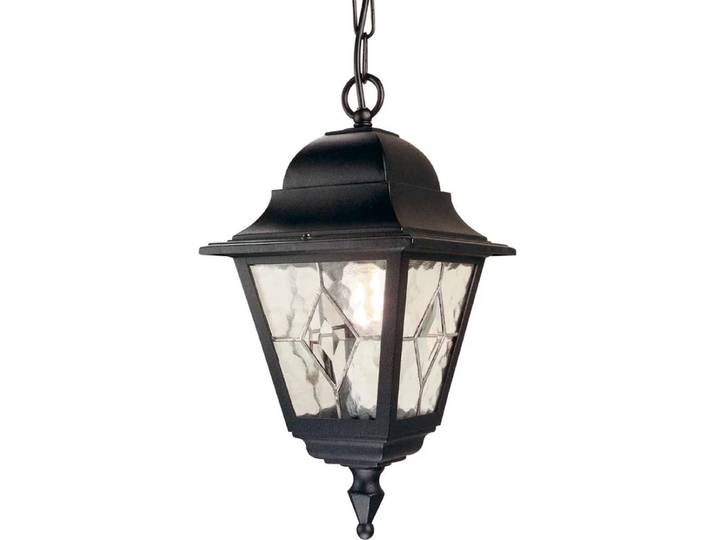 Elstead Lighting LED Buiten Hanglamp Norfolk 1X E27 Max 60W IP44 Dimbaar Black