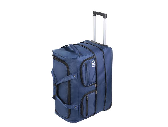Reisetasche mit Rollen 96L blau