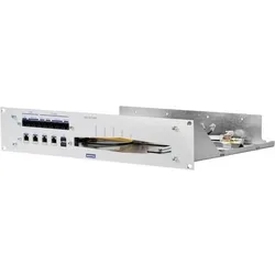 Wantec Aufrüstsatz 19" 2HE für FritzBox 7590 AX (V2), Serverschrank Zubehör, Silber