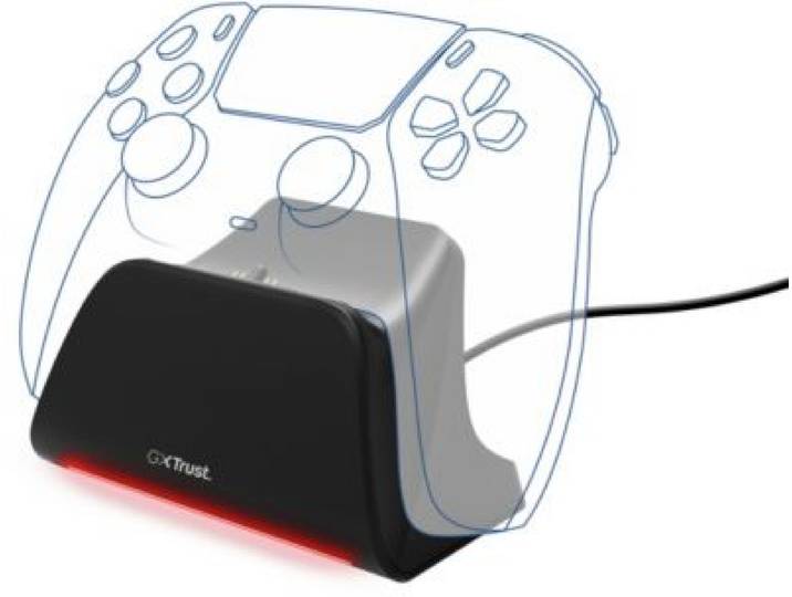 Trust - Chargeur Chargeur Rapide Manette Ps5 Noir