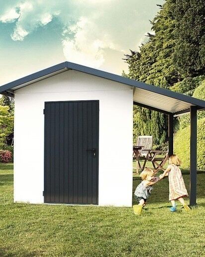 Siebau Gerätehaus SGH-SD mit Satteldach und Schleppdach