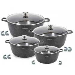 8 tlg Kochtopf Set Topf Induktion Anti Haft 20-24-28-32cm