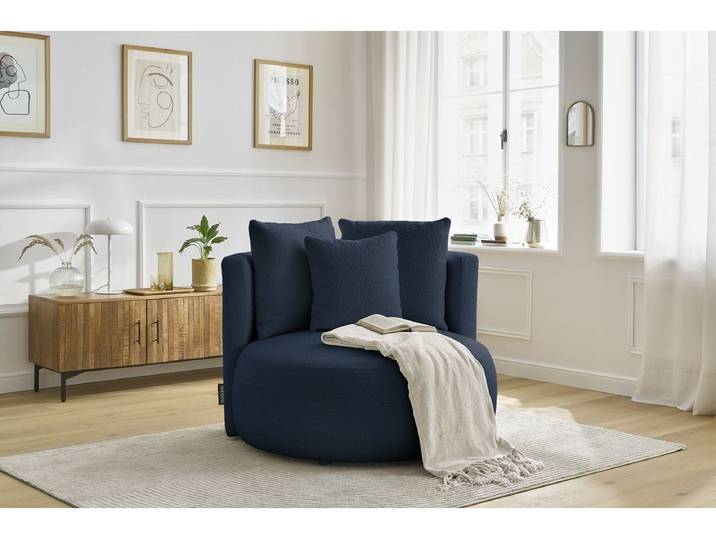 Fauteuil CESAR tissu bouclette