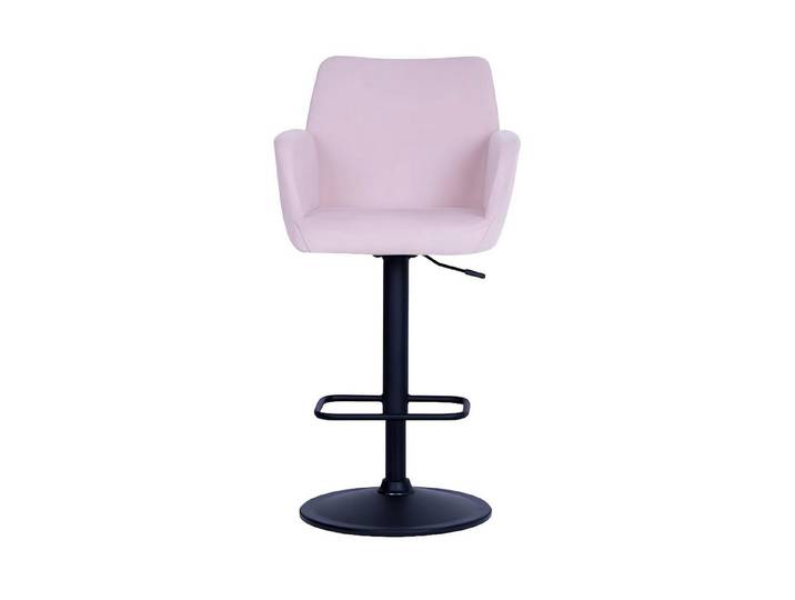 Xlmoebel Barhocker Eleganter rosa Barhocker mit metallischem Rahmen im Designer-Stil (Einzeln, 1 St., Barhocker), Hergestellt in Europa