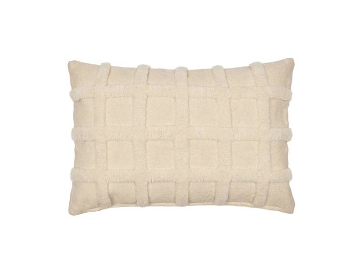 Ferm Living Norte Grid coussin Off-white, 40x60 cm