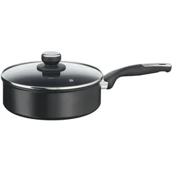 Tefal Unlimited Hapjespan met deksel 24 cm, Pfanne + Kochtopf, Schwarz