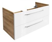 FACKELMANNGMBH MILANO WTU 100x49,5x48 AsEi/Weiß, 2 Schu 16889844