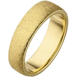 Fingerring JOBO Gr. 52, gold (goldfarben), Fingerringe, Damen, 52, Silber 925 (Sterlingsilber), Fingerring, 925 Silber vergoldet mit Struktur