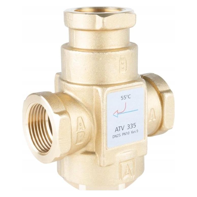 Afriso ATV 335 temperature valve, DN25, Rp1 ", kvs 9, 55 ° C (1633510)