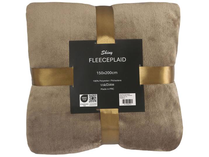 Flair Wohndecke Shiny mocca Polyester 150 x 200 cm