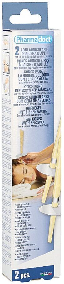 Pharmadoct Ohrenkerzen konisch mit Bienenwachs