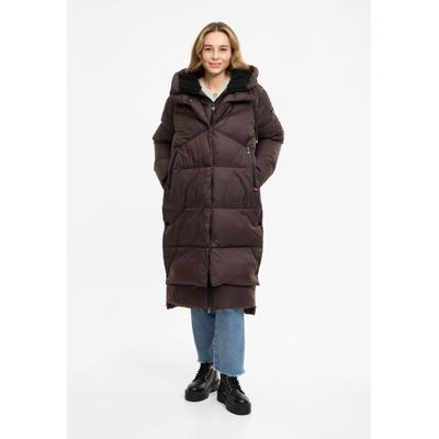 Wintermantel FRIEDA & FREDDIES "Frieda & Freddies", Damen, Gr. 44, chocolate, 100% Polyester, Mäntel Wintermantel