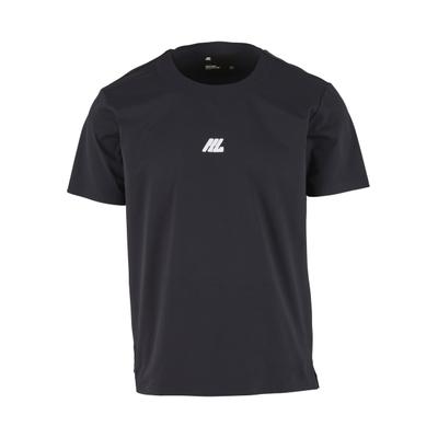 T-Shirt ANOTHER COTTON LAB "Another Cotton Lab Laser Cut Training T-Shirt", Herren, Gr. M, schwarz, 100% Polyester, bedruckt, normal, Rundhals, Shirts T-Shirt