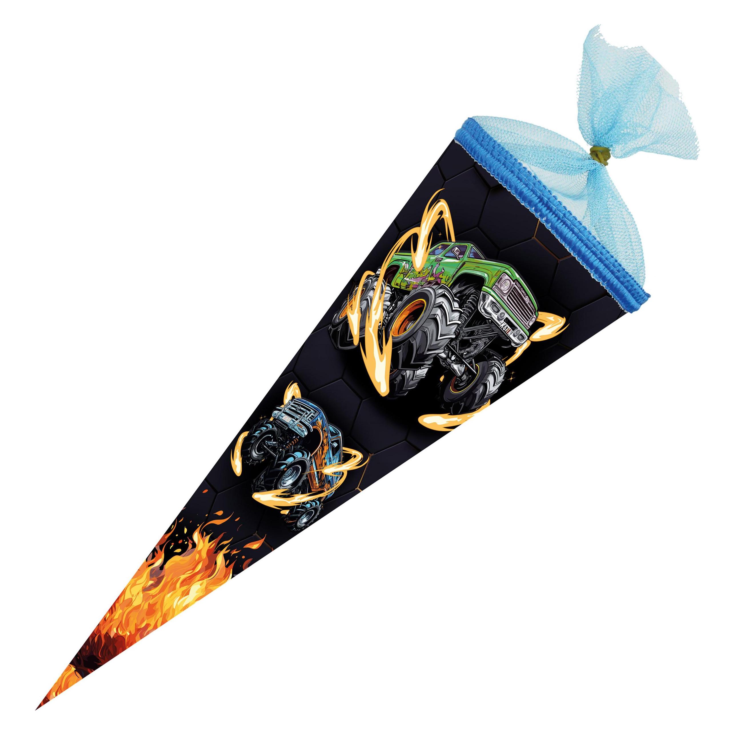 Magni Schultüte Monstertruck On Fire 35cm rund (35 cm) (43432297)