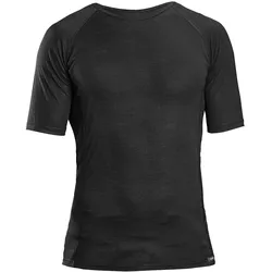 GripGrab, Unisex, Funktionsshirt, Merino Polyfaser Kurzarm Baselayer (L), Schwarz