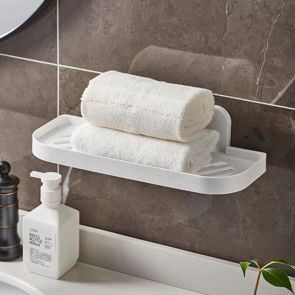 INF Faltbares Badezimmerregal – Platzsparender Organizer