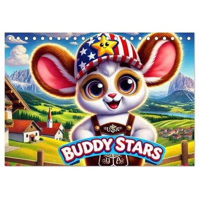 Buddy Stars - Abenteuer für Kinder (Tischkalender 2026 DIN A5 quer), CALVENDO Monatskalender