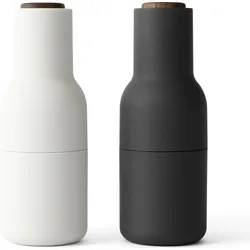 Bottle Grinder Pfeffer-, Salz- oder Gewürzmühlen beige und dunkelgrau 2 St.