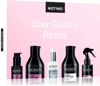 Beauty Discovery Box Notino Stay Glossy, Bestie (Redken) conjunto para todos os tipos de cabelos . Discovery Box Notino Stay Glossy, Bestie (Redken)