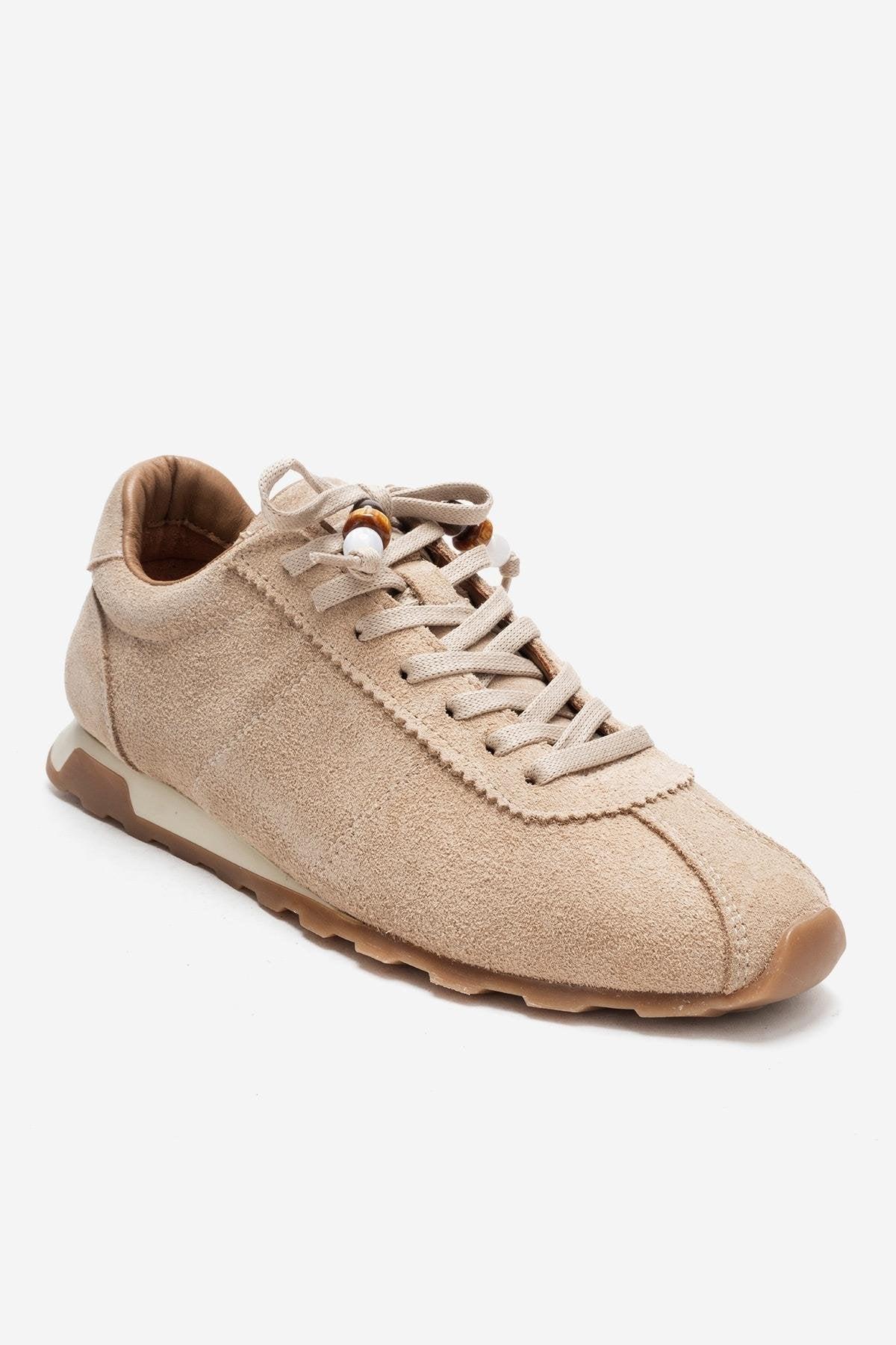 Brea Leder Verzierte Turnschuh Damen