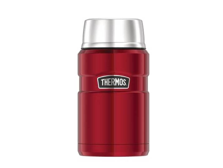 Thermos Stainless King Récipient alimentaire isotherme en acier inoxydable\, Acier inoxydable\, framboise\, 0\,71 Liter