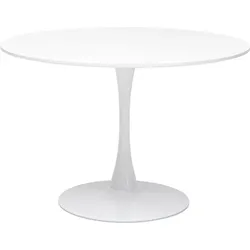 KARE DESIGN Esstisch Schickeria Ø 110 cm Lack Weiß / Matt