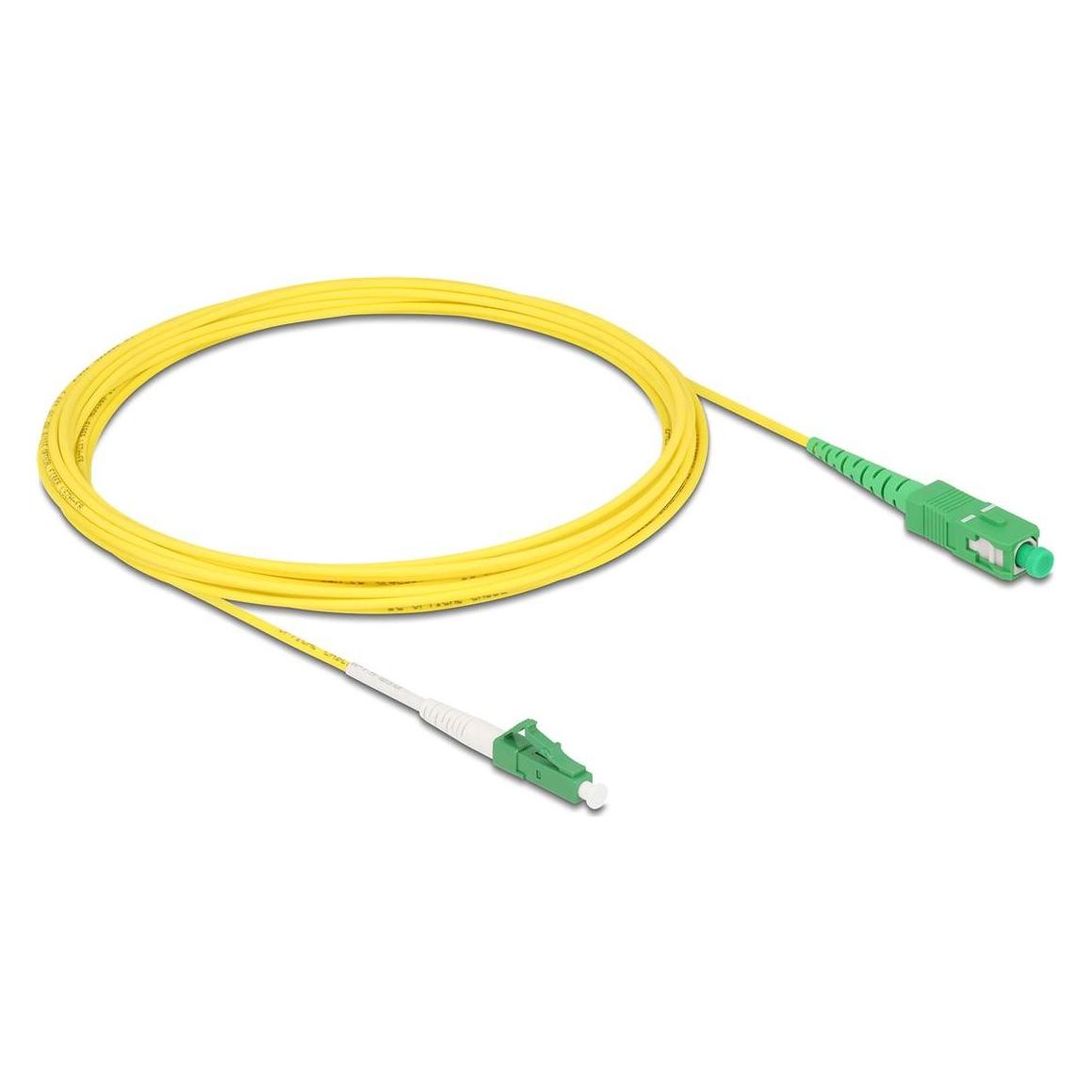 Delock 83865 - Kabel Lichtwellenleiter LC-APC zu SC-APC Simplex Singlemode OS2 5 m (5 m) (83865)
